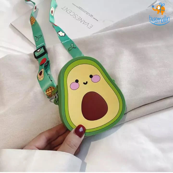 Bigsmall_hmk Sale Fruity Silicone Sling Pouch Bag