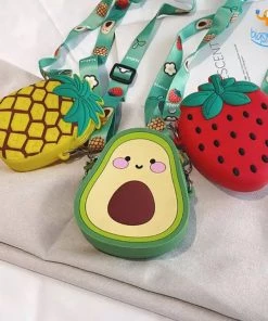 Bigsmall_hmk Sale Fruity Silicone Sling Pouch Bag