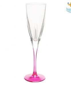 Devnow All Of It Elegante' Crystal Tint Champagne Flutes - Set Of 6