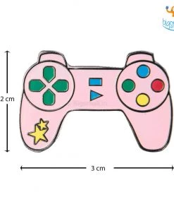 Bigsmall_piu Gamer Metallic Lapel Pins - Set Of 2