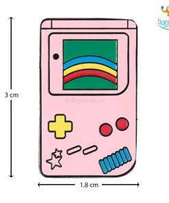 Bigsmall_piu Gamer Metallic Lapel Pins - Set Of 2