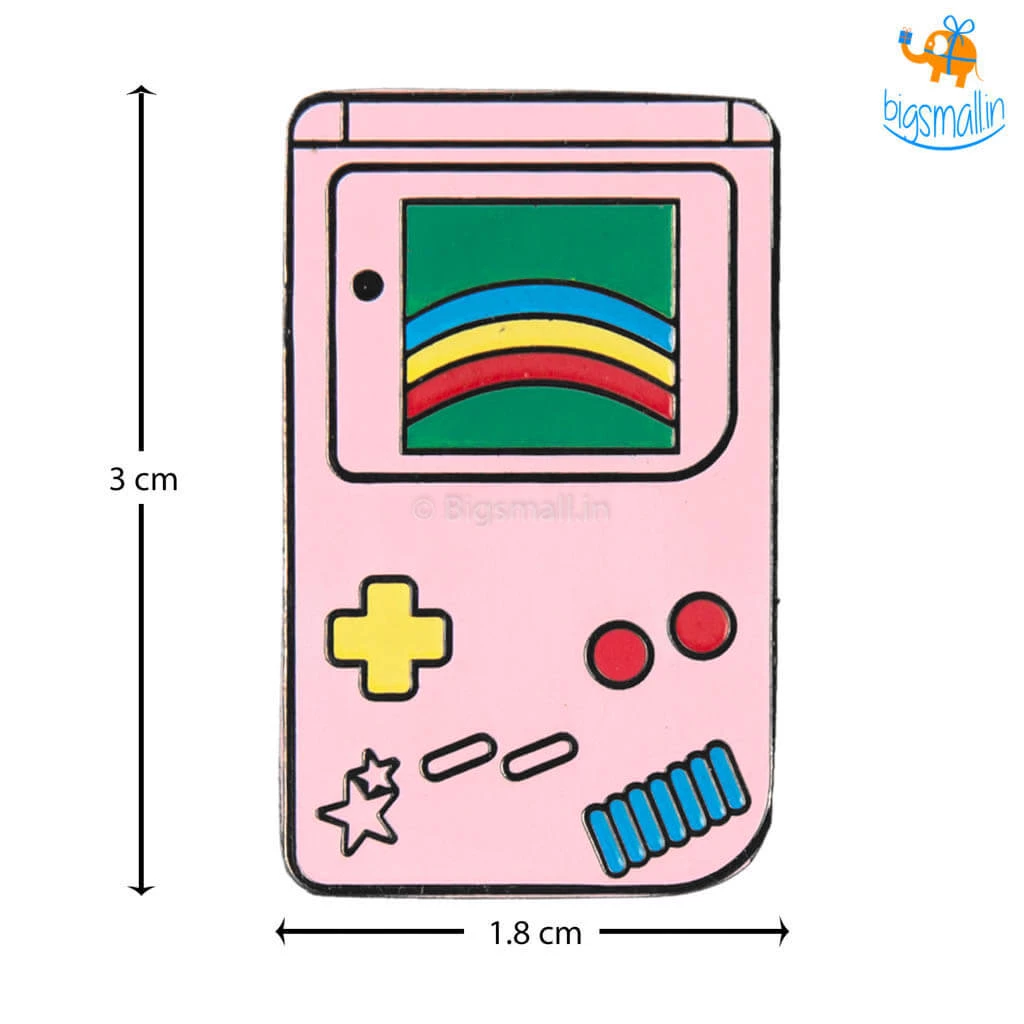 Bigsmall_piu Gamer Metallic Lapel Pins - Set Of 2