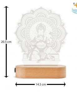 India Vibes All Of It Ganesha Hologram Lamp