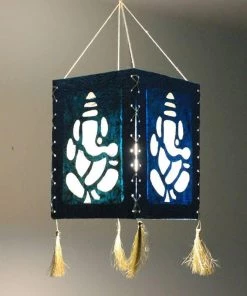 Bigsmall All Of It Ganesh Lantern - Set Of 2