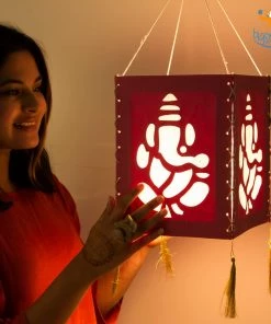 Bigsmall All Of It Ganesh Lantern - Set Of 2