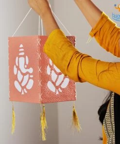 Bigsmall All Of It Ganesh Lantern - Set Of 2