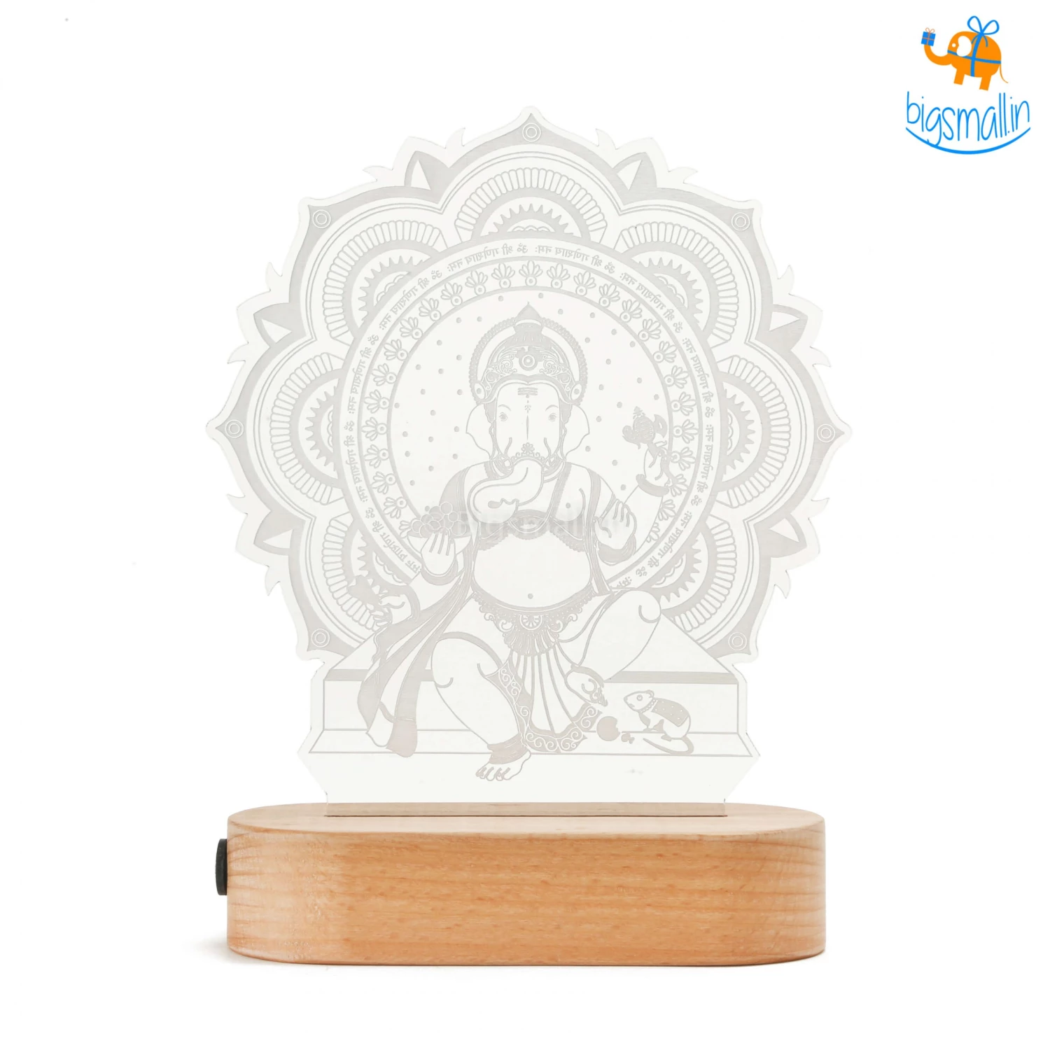 India Vibes All Of It Ganesha Hologram Lamp