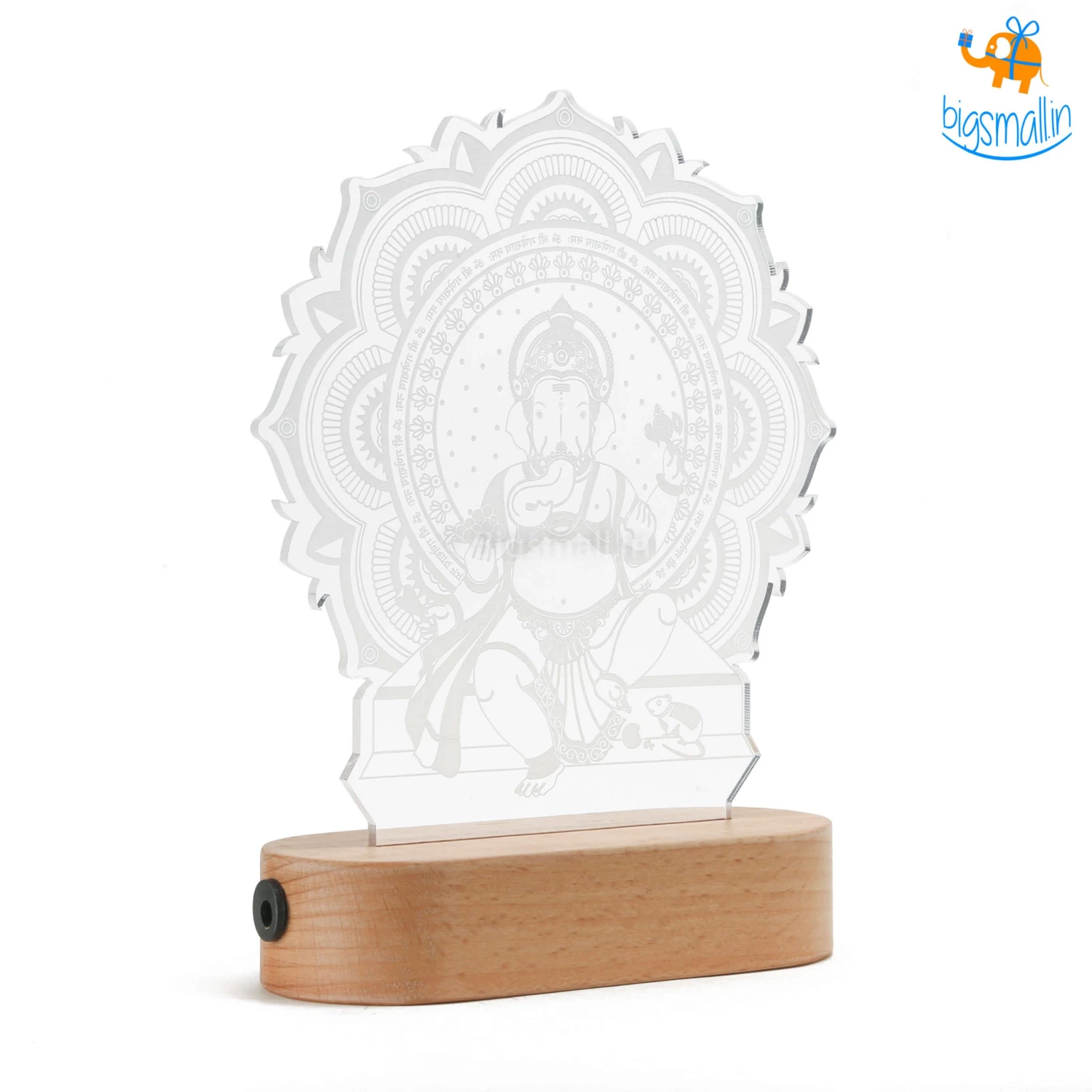 India Vibes All Of It Ganesha Hologram Lamp