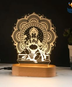 India Vibes All Of It Ganesha Hologram Lamp