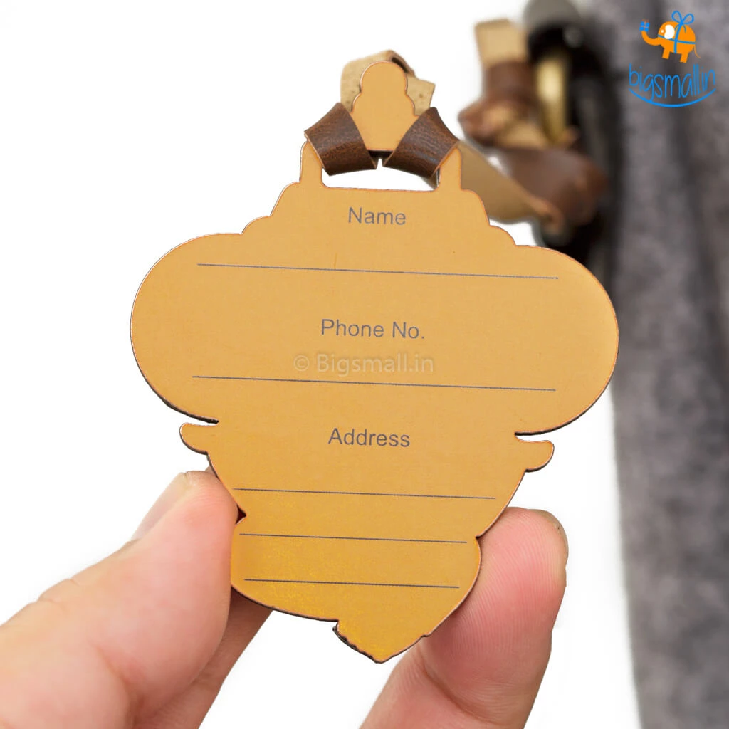 Bigsmall_piu All Of It Ganesha Metallic Luggage Tag