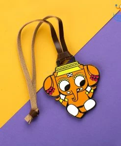 Bigsmall_piu All Of It Ganesha Metallic Luggage Tag
