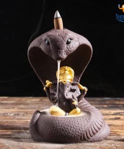 Vinny Y Ganesha Ceramic Backflow Incense Burner