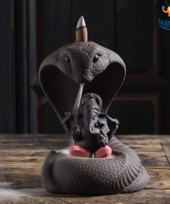 Vinny Y Ganesha Ceramic Backflow Incense Burner