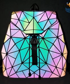 Bigsmall All Of It Stylish Holographic Backpack
