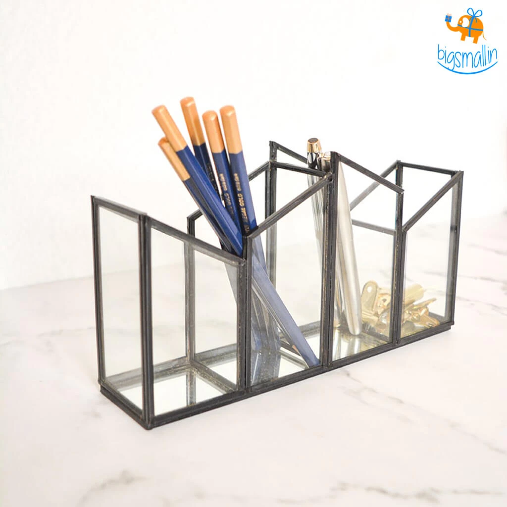 Hollyhock Geometric Glass Organizer All Of It