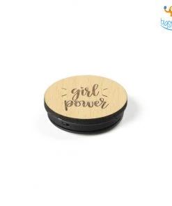 DesignWesign Girl Power Wooden Pop Socket