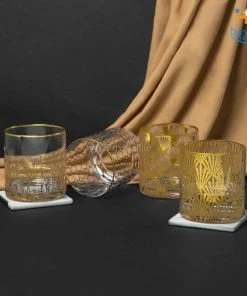 Devnow Golden Cocktail Glasses - Set Of 4