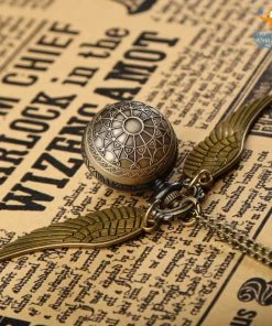 AmyLi Official HP Snitch Necklace With Watch