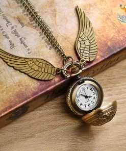 AmyLi Official HP Snitch Necklace With Watch
