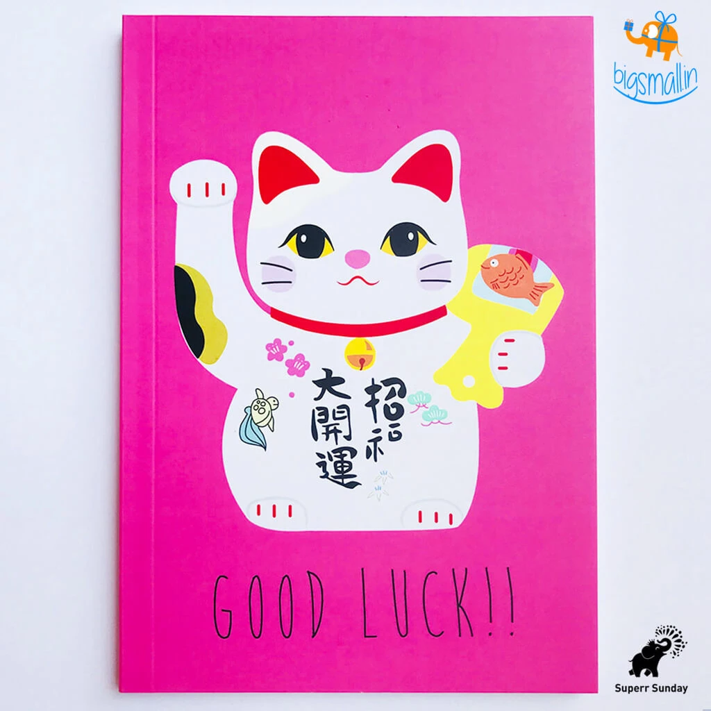 Doodlee Do All Of It Lucky Cat Notebook