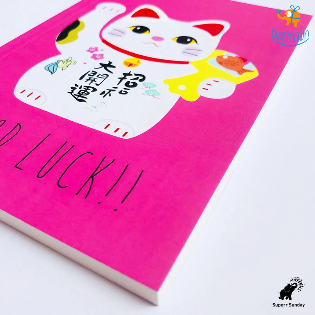 Doodlee Do All Of It Lucky Cat Notebook