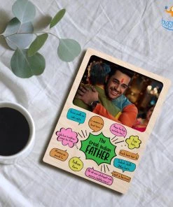 Chitra Chaya Personalized Great Indian Father Wooden Fridge Magnet | COD Not Available Father's Day