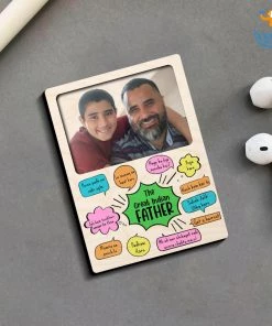 Chitra Chaya Personalized Great Indian Father Wooden Fridge Magnet | COD Not Available Father's Day