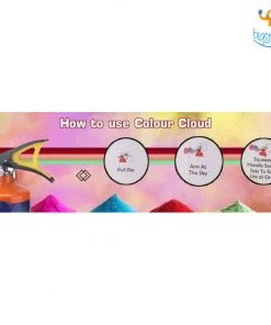 Radha Krishna Holi Gulal Color Cloud