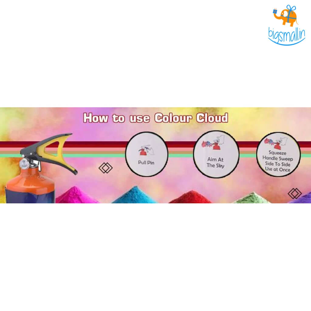 Radha Krishna Holi Gulal Color Cloud