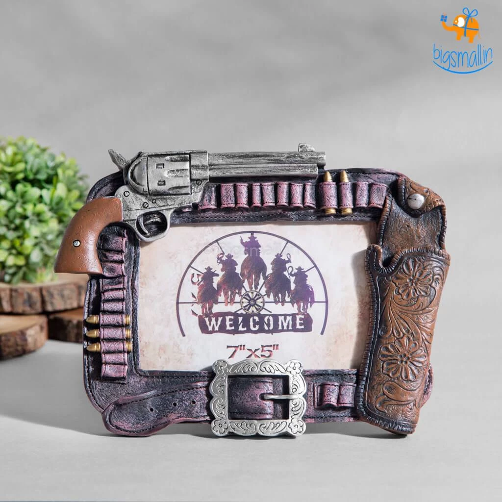 Vinny Y Father's Day Vintage Pistol Photo Frame