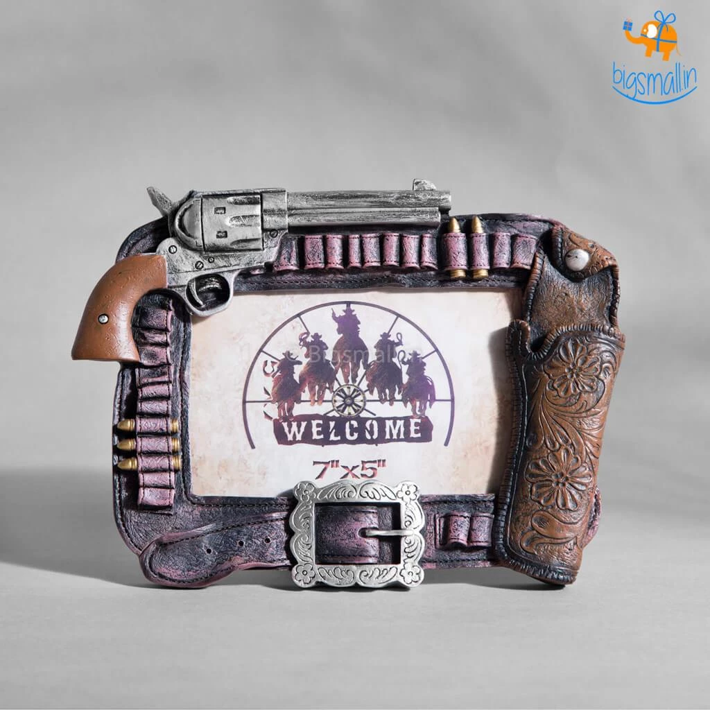 Vinny Y Father's Day Vintage Pistol Photo Frame