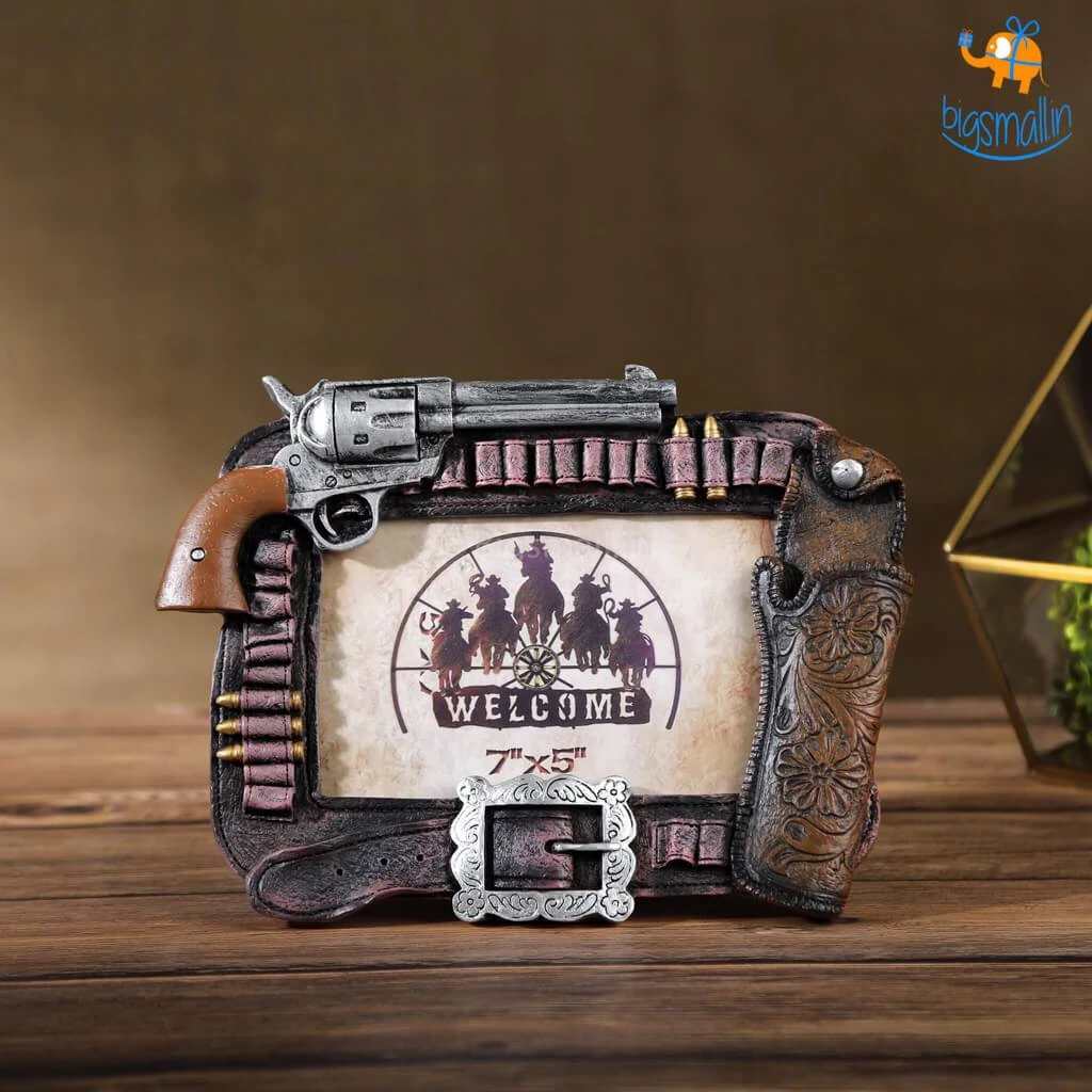 Vinny Y Father's Day Vintage Pistol Photo Frame