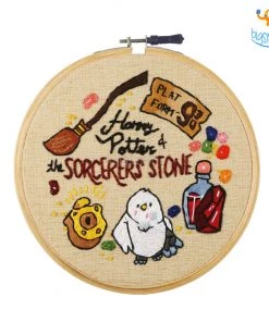 Hoop-Broideries All Of It Harry Potter Embroidery Hoop Art