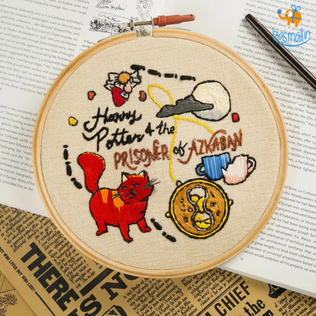 Hoop-Broideries All Of It Harry Potter Embroidery Hoop Art