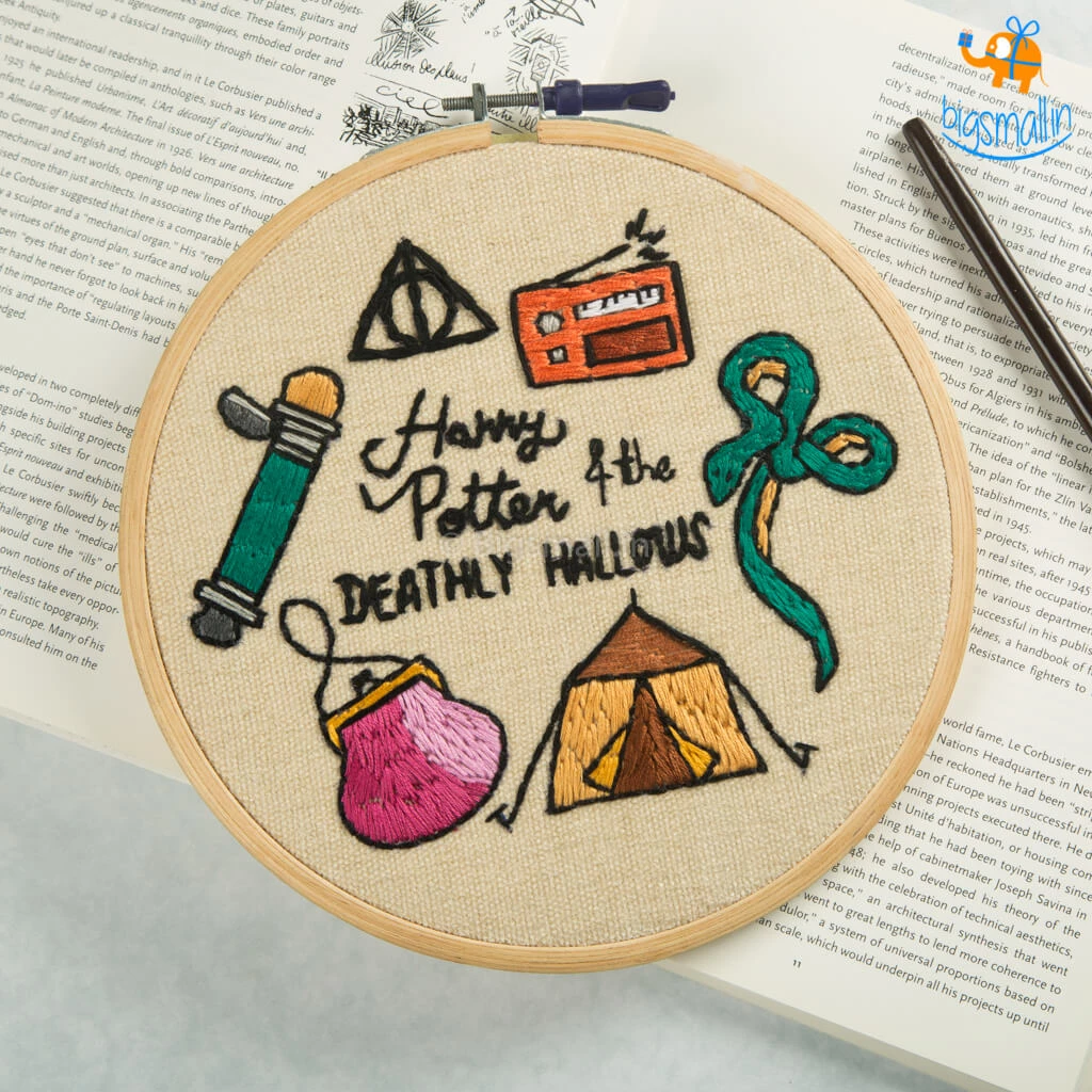 Hoop-Broideries All Of It Harry Potter Embroidery Hoop Art