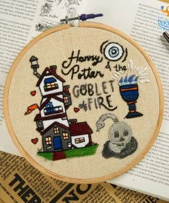 Hoop-Broideries All Of It Harry Potter Embroidery Hoop Art