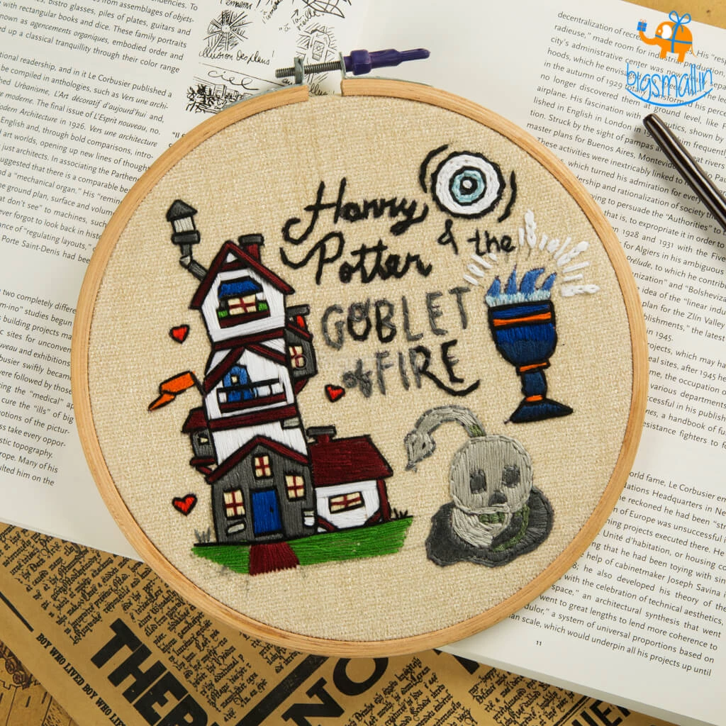 Hoop-Broideries All Of It Harry Potter Embroidery Hoop Art