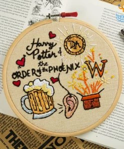 Hoop-Broideries All Of It Harry Potter Embroidery Hoop Art