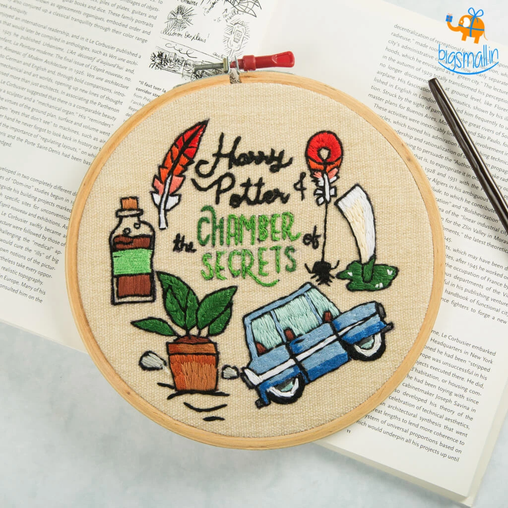 Hoop-Broideries All Of It Harry Potter Embroidery Hoop Art