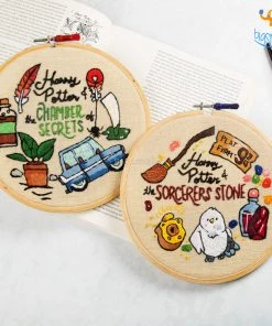 Hoop-Broideries All Of It Harry Potter Embroidery Hoop Art