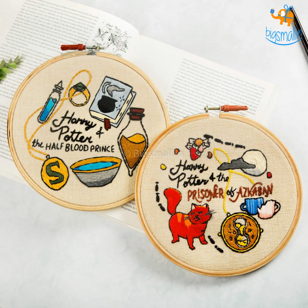 Hoop-Broideries All Of It Harry Potter Embroidery Hoop Art