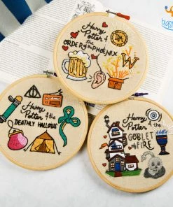 Hoop-Broideries All Of It Harry Potter Embroidery Hoop Art