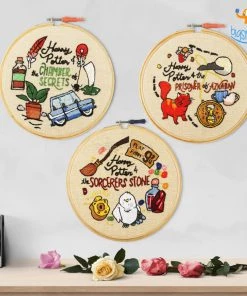Hoop-Broideries All Of It Harry Potter Embroidery Hoop Art