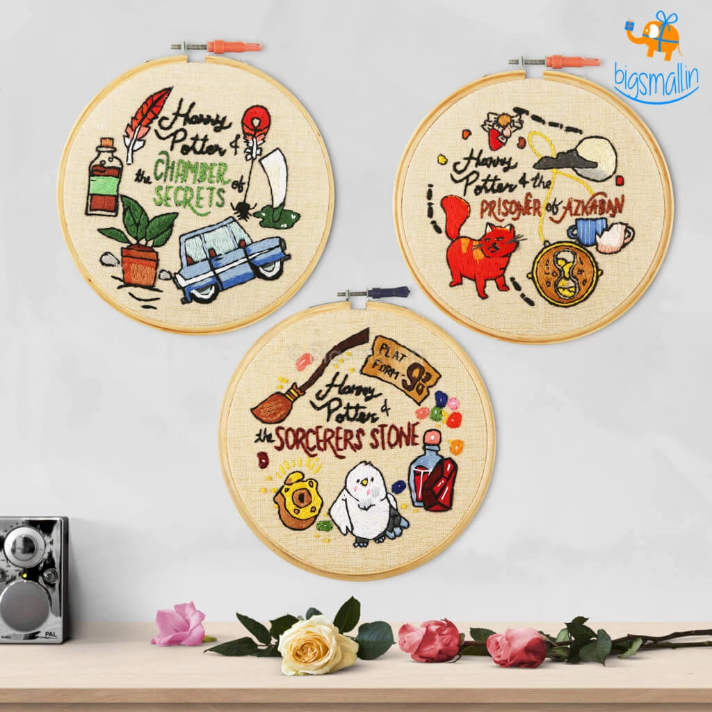 Hoop-Broideries All Of It Harry Potter Embroidery Hoop Art