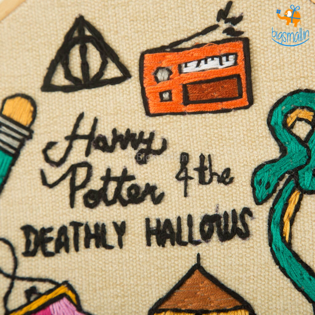 Hoop-Broideries All Of It Harry Potter Embroidery Hoop Art