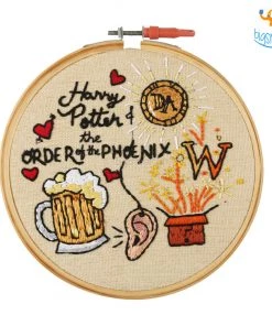 Hoop-Broideries All Of It Harry Potter Embroidery Hoop Art