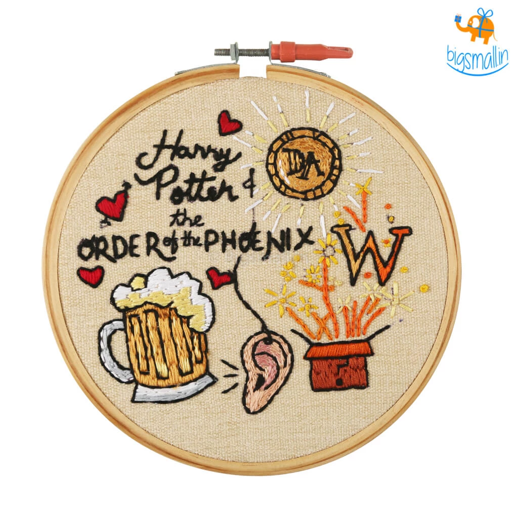 Hoop-Broideries All Of It Harry Potter Embroidery Hoop Art