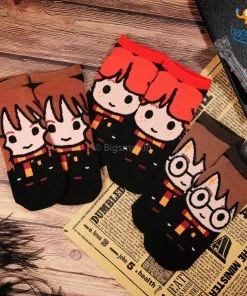 Bigsmall_hmk Harry Potter Ankle Length Socks - Set Of 3