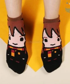 Bigsmall_hmk Harry Potter Ankle Length Socks - Set Of 3