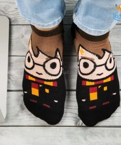 Bigsmall_hmk Harry Potter Ankle Length Socks - Set Of 3